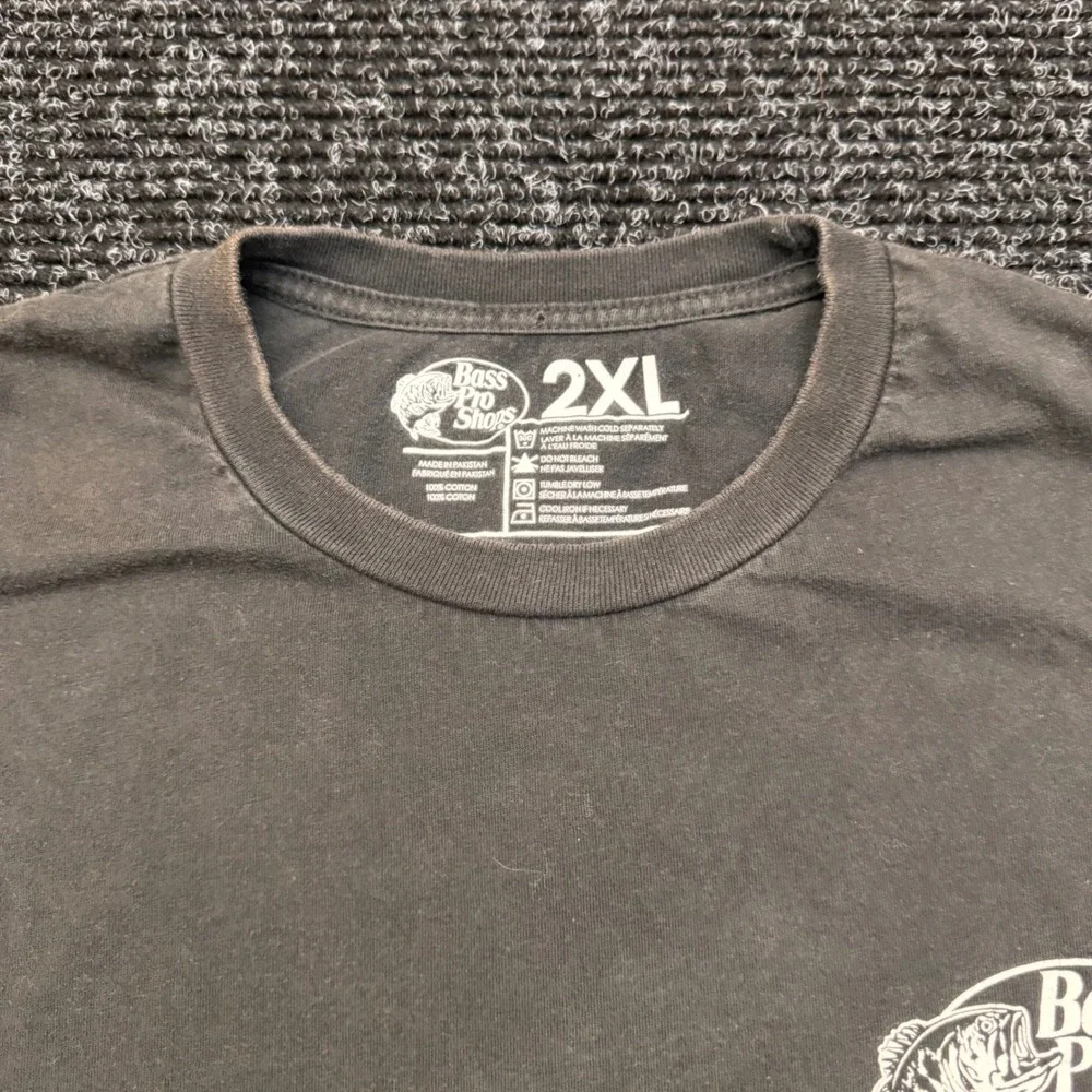 Bass Pro Shops Mens 2XL Black Gun Safety Rule 1 2nd Amendment Graphic T-Shirt - Picture 5 of 11